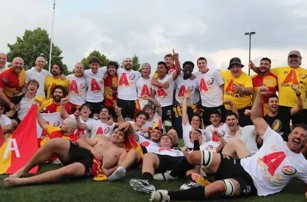 Great celebration, Rugby Bergamo returns to A2 after 35 years