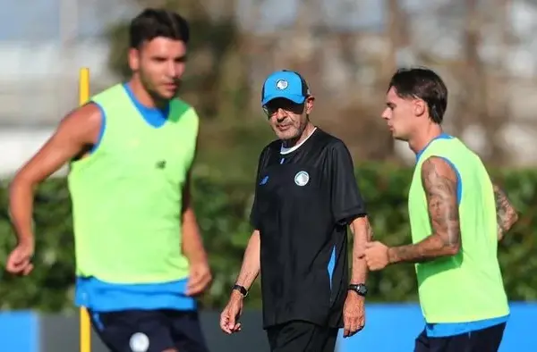 In Clusone the first outing of Sarri's Atalanta